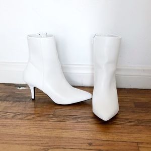 White Booties Size 6.5